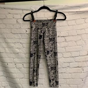 COPY - Kids Girls Justice Cat Dog Leggings Size 8 Black Gray